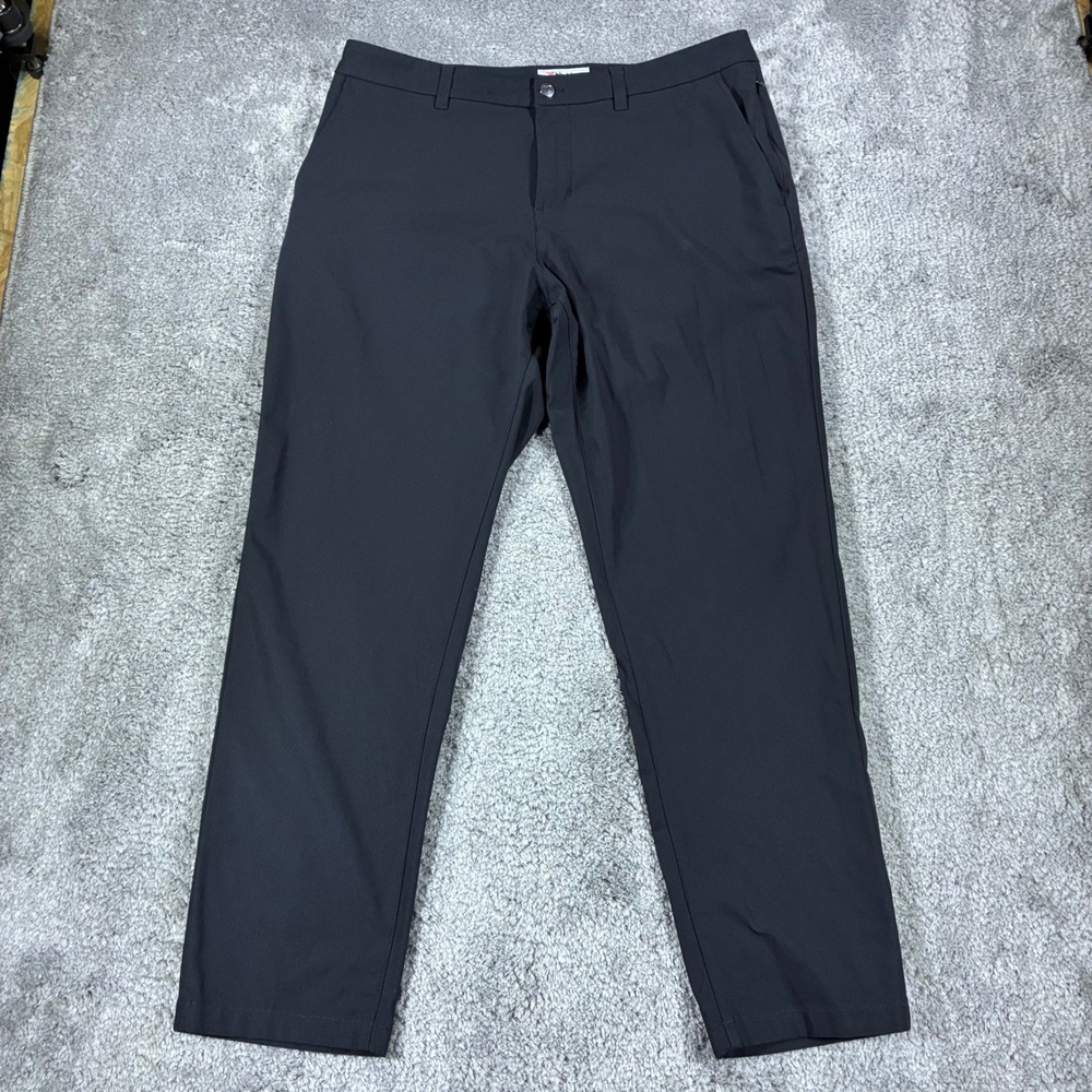Birddogs Classic Pants Mens 34x32 Charcoal Gray Performance Golf Trousers Liner